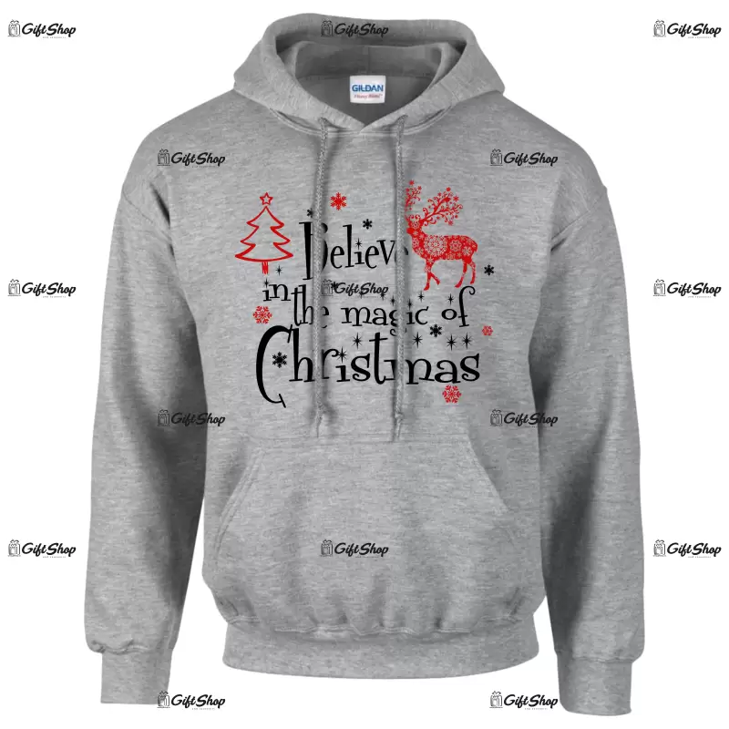 Belive in the magic of christmas, hanorac cu mesaj